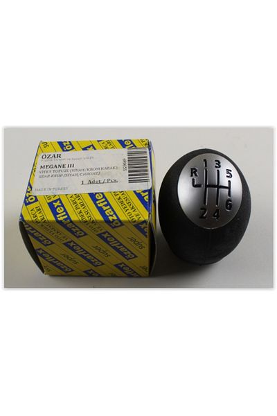 Özar 6R069 Gear Shift Knob Mgn Iii-Fluence Ym. Black-Chrome