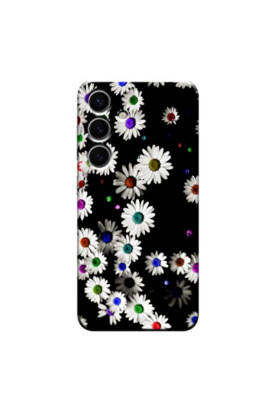 Zebana حافظة سيليكون متوافقة مع هاتف Samsung Galaxy S24 Plus Daisy V1 (مطبوعة)