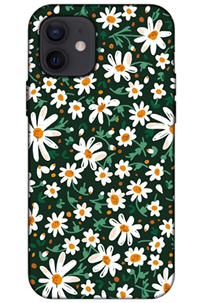 Zebana حافظة سيليكون متوافقة مع هاتف Apple iPhone 12 Pro Spring Flowers 4 (مط...