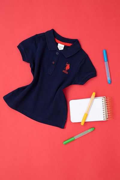 U.S. Polo Assn. Baby Boy Red Basic Polo Neck T-Shirt 50265996 -Vr033
