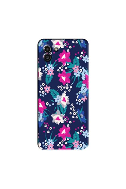 Zebana حافظة متوافقة مع هاتف سامسونج A03 حافظة سيليكون بتصميم زهور الربيع مطب...