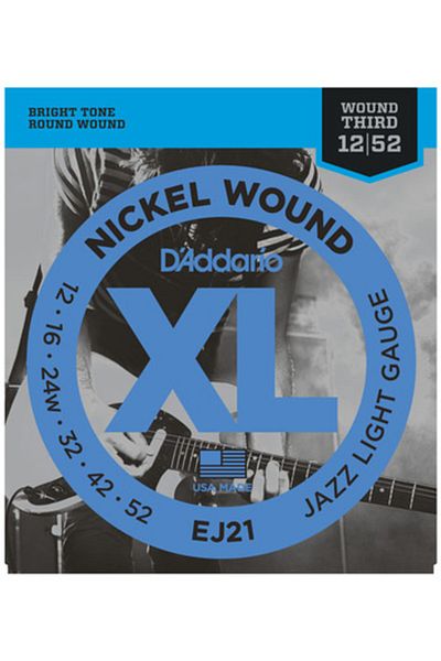 Daddario Ej21 Electric Guitar String Set - XL, Nickel Wound, Jazz League