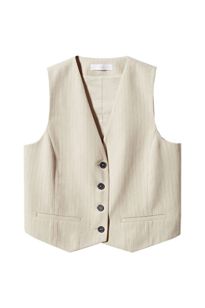 MANGO Woman Жилет в тонку смужку