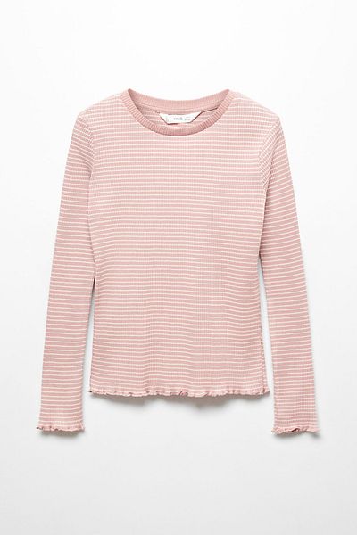 MANGO Kids Pletené tričko s dlouhým rukávem