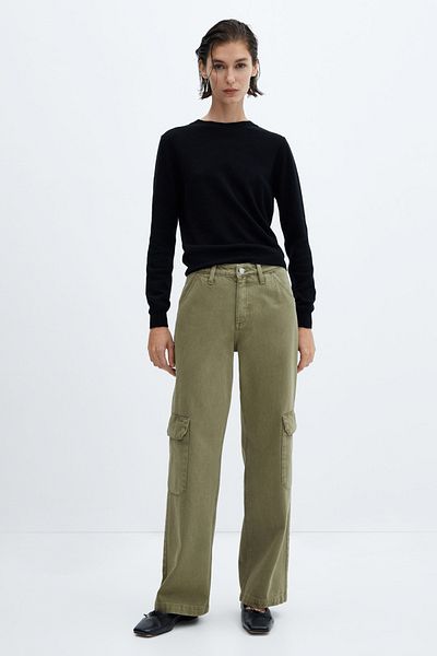 MANGO Wideleg Cargo Jeans