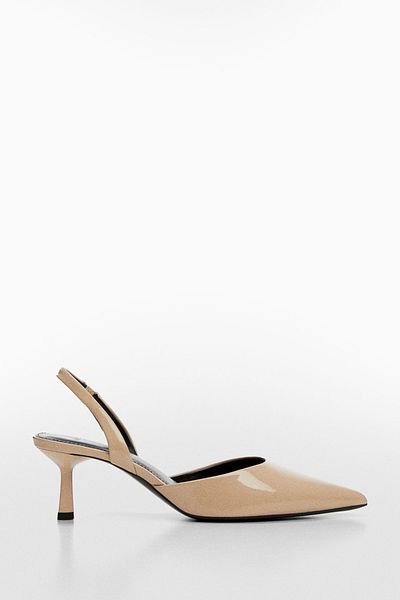 MANGO Sling Back Boty na podpatku