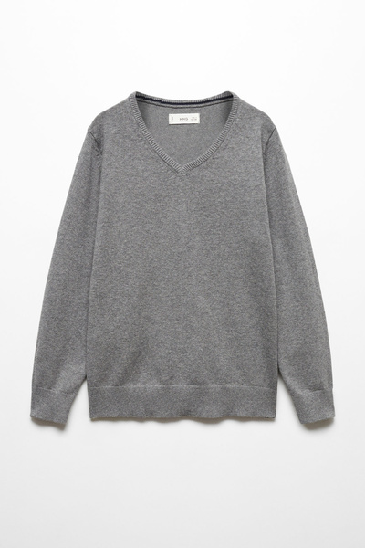 MANGO Kids Sweater mit V-Ausschnitt