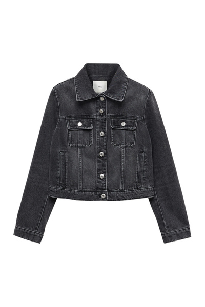 MANGO Woman Дънково яке с джобове