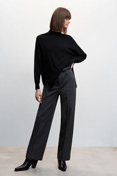 MANGO Side Slits Sweater