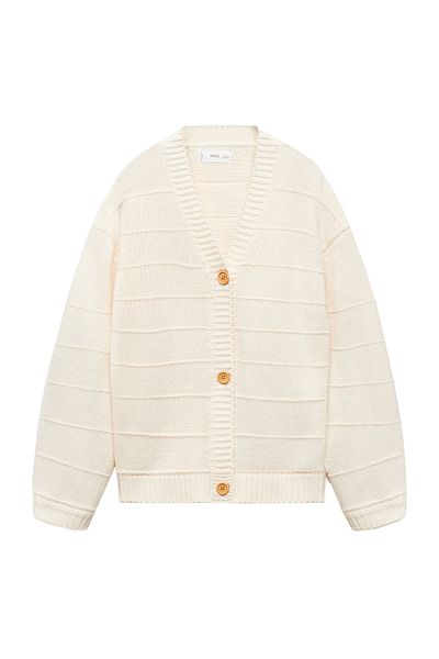 MANGO Kids Knoflíkový pletený Cardigan