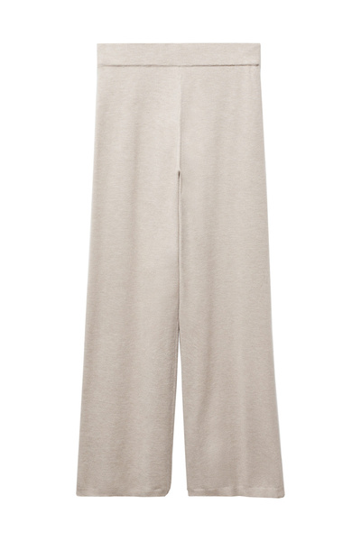 MANGO Woman Knitted wideleg trousers