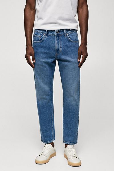 MANGO Man I Tapered Cropped Jeans
