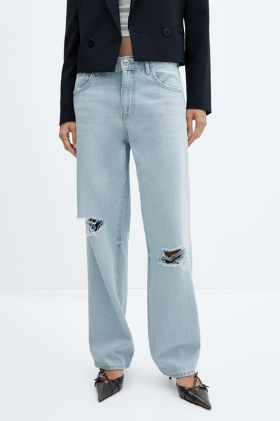 MANGO Woman Blugi decorativi rupti Wideleg