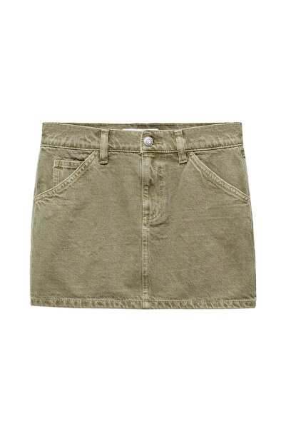 MANGO Denim Mini-Skirt