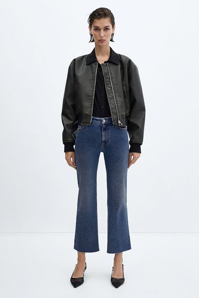 MANGO Woman Blugi evazați crop