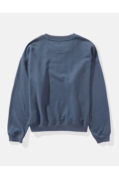 AMERICAN EAGLE Ae Logo Patterned Sweatshirt U-1457-2221-410