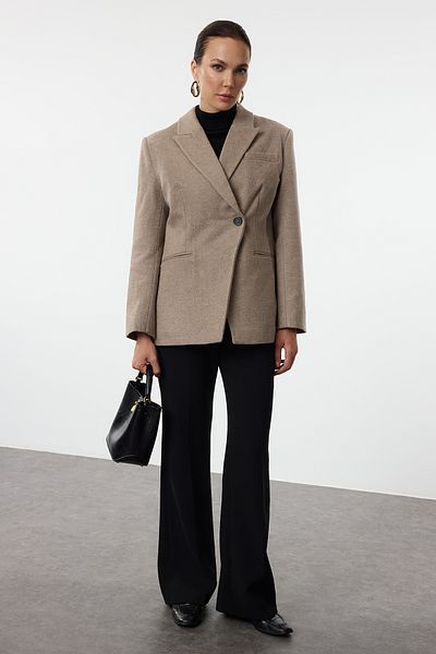 Trendyol Collection Bunda Mink Blazer Twoaw25Bc00011