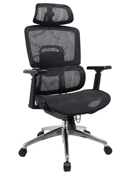 Rampage Ofis Koltuğu L-97 Siyah Ofis Koltuğu Fileli Plastik Yönetici Ofis Bür...