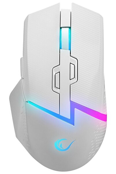 Rampage Dropm3 Beyaz Rgb Şarjlı Kablolu/kablosuz 10000 Dpi Oyuncu Mouse