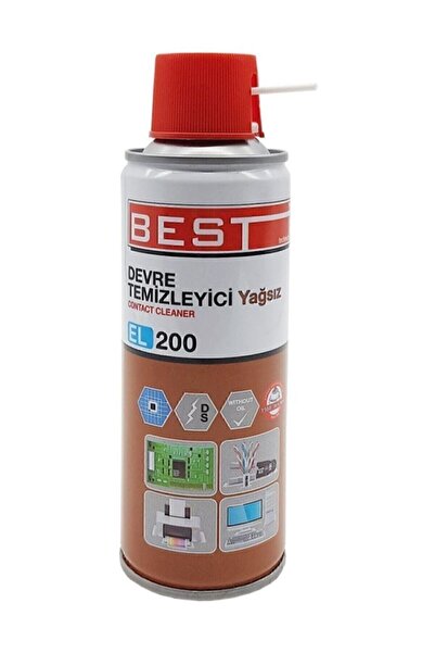 Best El200 Contact Cleaner 200 ml Yağsız Devre Temizleyici Sprey 3 Adet