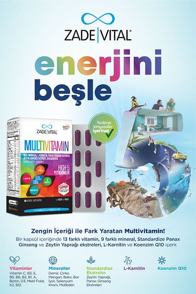 Zade Vital Multivitamin 30 Softgel Capsule
