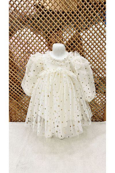 Babydola Baby Girl Star Tulle Birthday and Party Dress