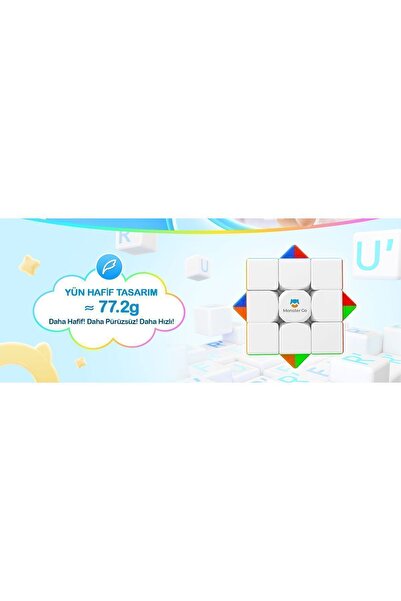 Genel Markalar Manyetik 3x3 Küp Zeka Küpü 356 Edu Klasik 48 Mıknatıslı Gan Üretimidir