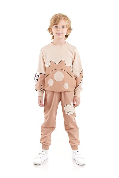 AHENGİM Σετ φόρμας Boy's Dino Appliqued Trend Ak2536