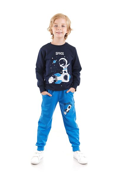 AHENGİM Σετ φόρμας αγοριού Astronaut Printed Trend Ak2533