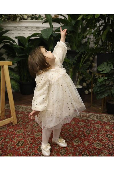 Babydola Baby Girl Star Tulle Birthday and Party Dress