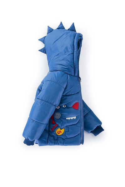 PODIUM GYM Trend Cute Baby Dinosaur Figured Quilted -Welsoft Inflatable Winter Coat