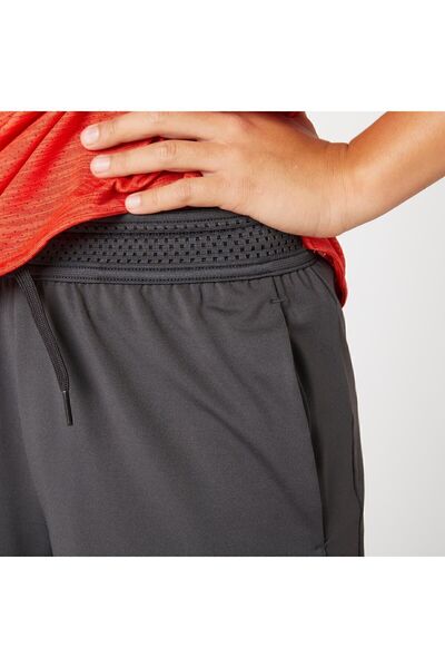 Decathlon Domyos Çocuk Koyu Gri Spor Şortu 500