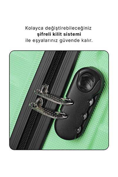 Wexta Wx-1001 Su Yeşili Orta Boy Valiz