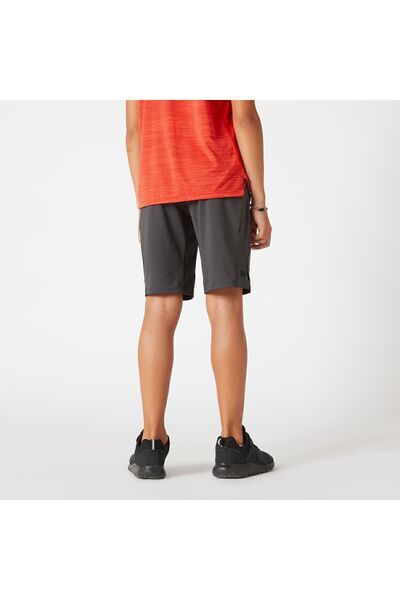 Decathlon Domyos Çocuk Koyu Gri Spor Şortu 500