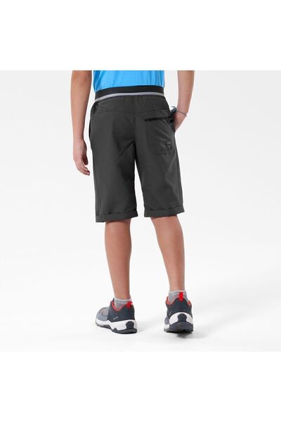 Decathlon Erkek Çocuk Outdoor Şort - 7 / 15 Yaş - Koyu Gri - Mh100