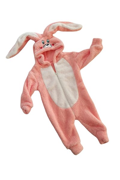 nurcix baby Bebelop Nurcix Bebe Welsoft Tavşan Pembe Tulum