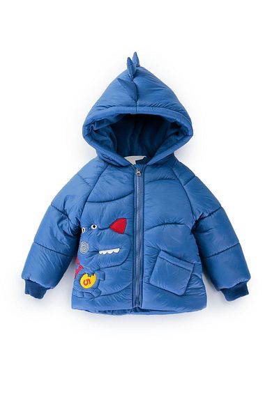 PODIUM GYM Trend Cute Baby Dinosaur Figured Quilted -Welsoft Inflatable Winter Coat