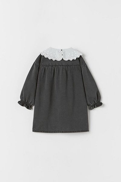 GAistKids Fata - Rochie din denim cu guler