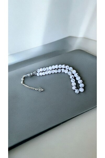 Ayver Gift Glass Model Rosary and Turkish Flag Keychain Set of 33