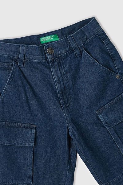 Benetton Момчешки шорти Бермуда - Тъмносини