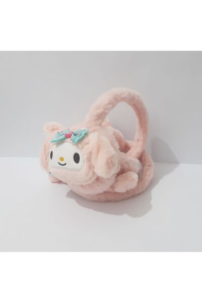 renkli çiçekler Peluş Kulaklık Figürlü Çocuk Kulaklığı