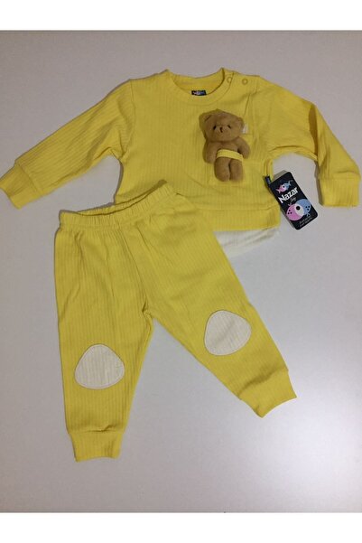 Nazar Bebe Kız Erkek Ayıcıklı Pamuk Takım