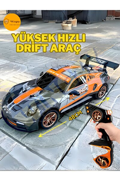 Wingzy Uzaktan Kumandalı Drift Arabası Şarjlı Işıklı Dev Boy Rc Araba 25 Km/h...