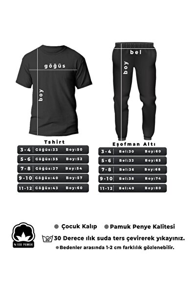 uyguntarz Kids Crazy Banana Bottom - Top Tracksuit Set