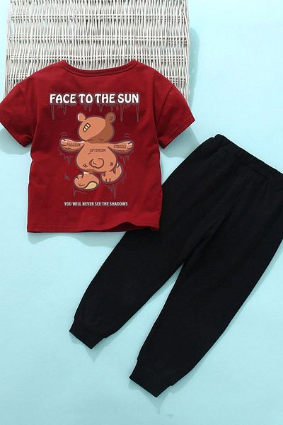uyguntarz Children's TheSun Bottom - Top Tracksuit Set