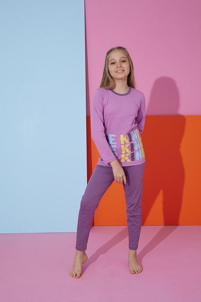 Ayans Pijama Long Sleeve Seasonal Combed Cotton Children's Pajamas Set