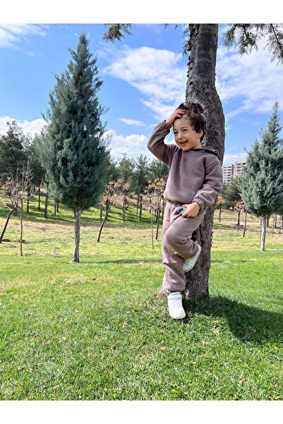 BAHNUR طقم بدلة رياضية شتوية بغطاء للرأس للأطفال من BEJ Girl-Boy Baby Kids مب...