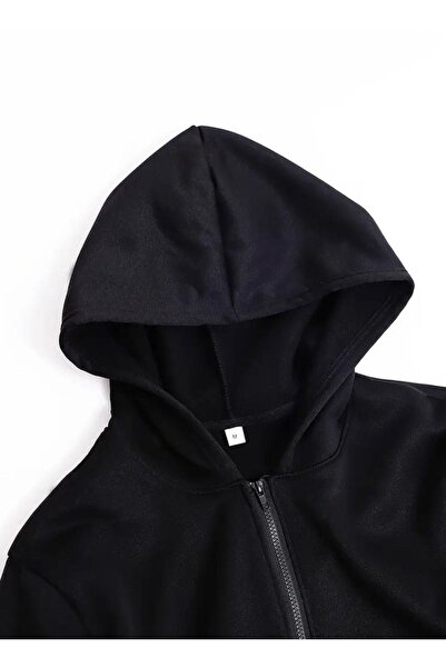 Daxia OVERSİZE Kız/erkek Çocuk Baskılı Fermuarlı Hırka Kapüşonlu ( YENİ ÜRÜN )