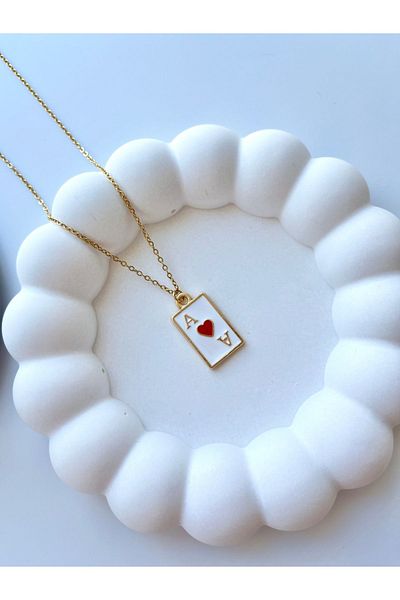 PAMİR As Card Steel Trophy Necklace