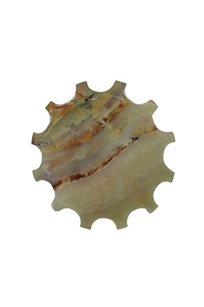 taru pasaj Oniks Doğal Taş Teslim Taşı - 15 cm Çapında El Yapımı Özel Tasarım